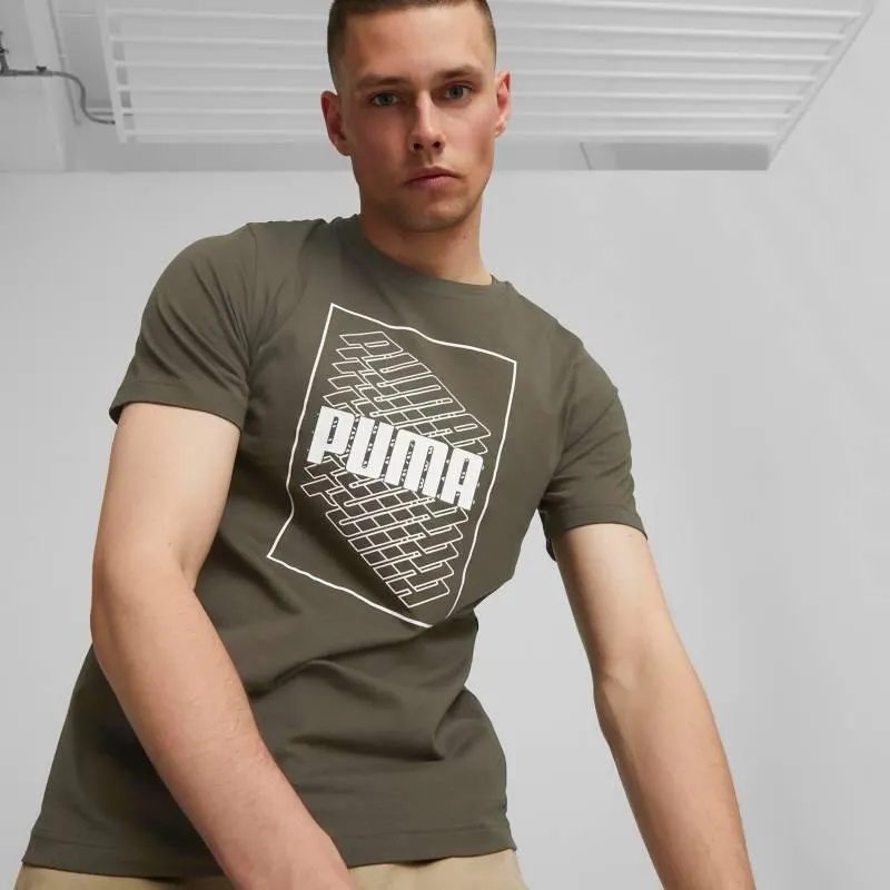 Polo Deportivo Puma Wording Graphic Tee Hombre