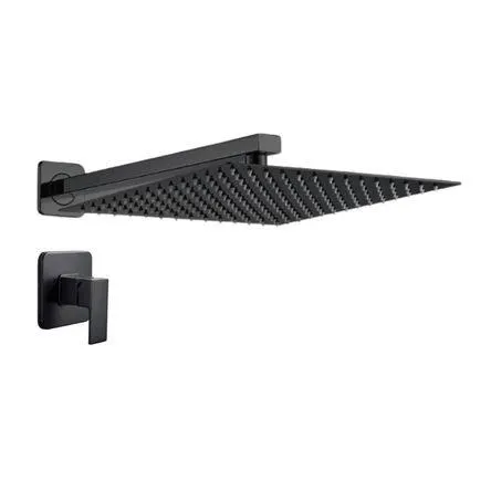 Mezcladora de Ducha Monocomando con Salida Orange Versalles Negro Mate