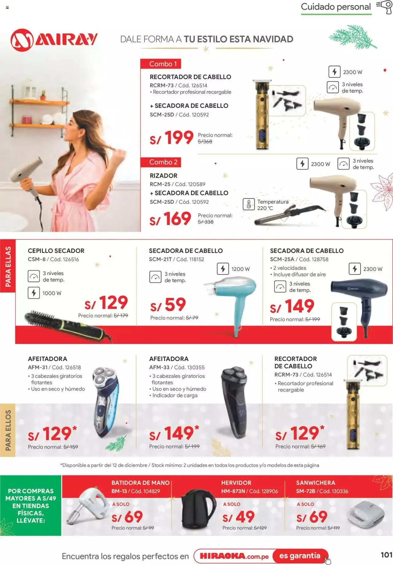 Catalogo de Catálogo Hiraoka 12 de diciembre al 31 de diciembre 2023 - Pag 101