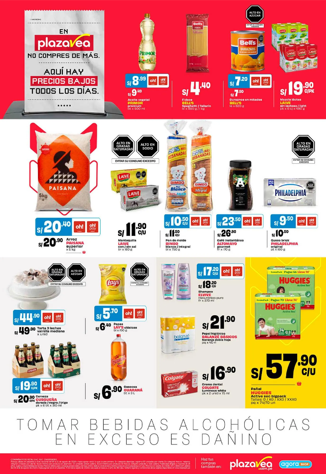 Catalogo de Catálogo Plaza Vea 8 de agosto al 11 de agosto 2024 - Pag 1