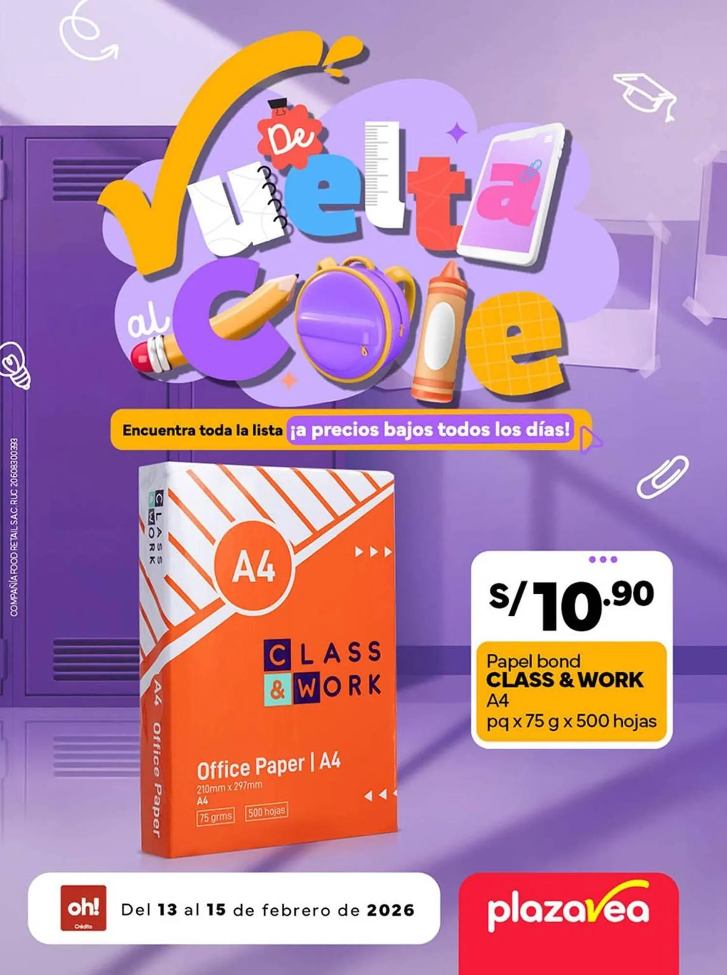 Catalogo de Catálogo Plaza Vea 13 de febrero al 15 de febrero 2026 - Pag 1