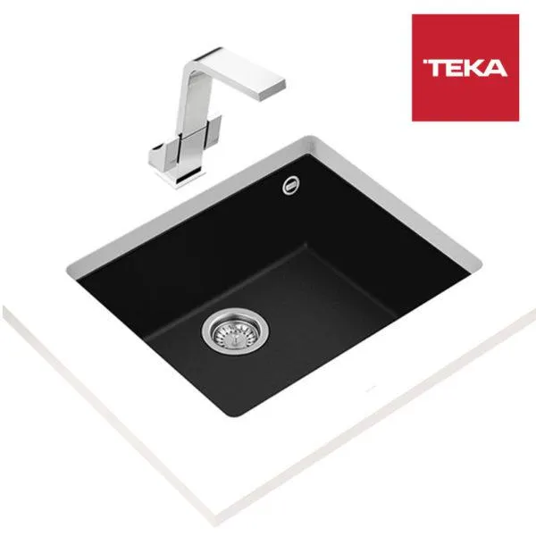 Lavadero Tegranit+ Square 50.40 TG BLACK C/R