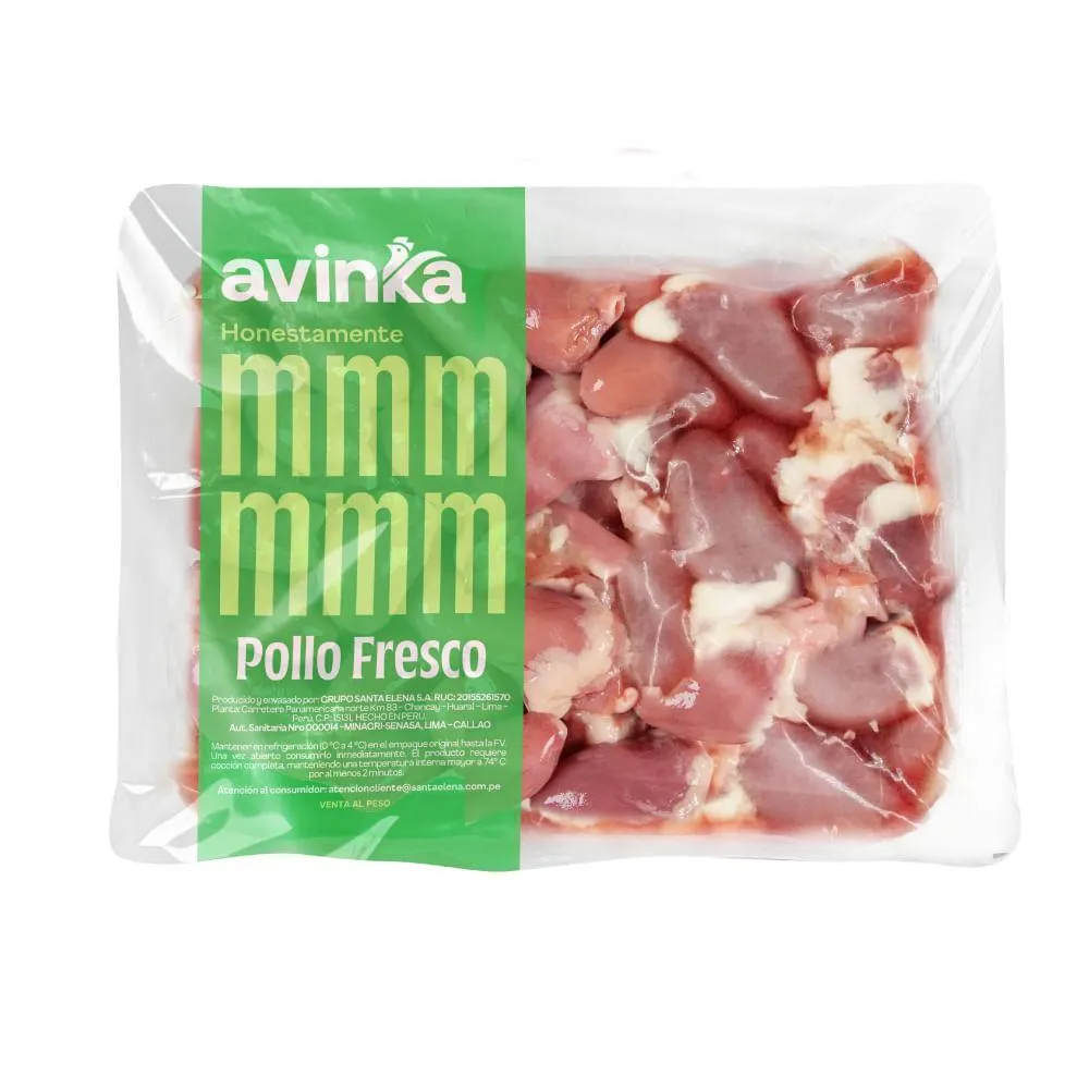 Corazón de pollo Avinka Paquete 1 a 1.1 kg