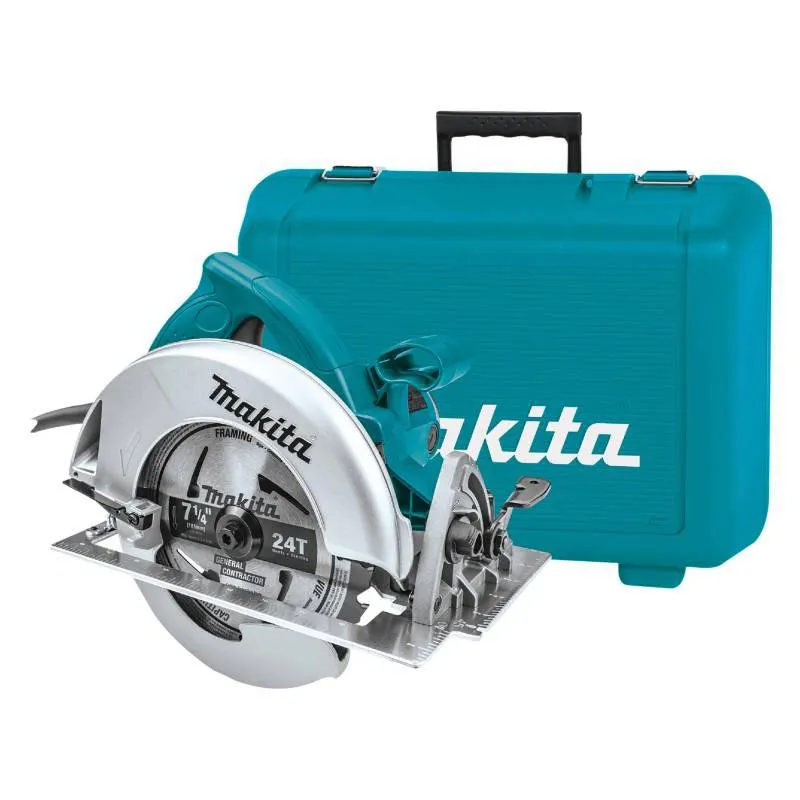 Sierra Circular Eléctrica 7-1/4" 1800W + Discos + Maletín Makita
