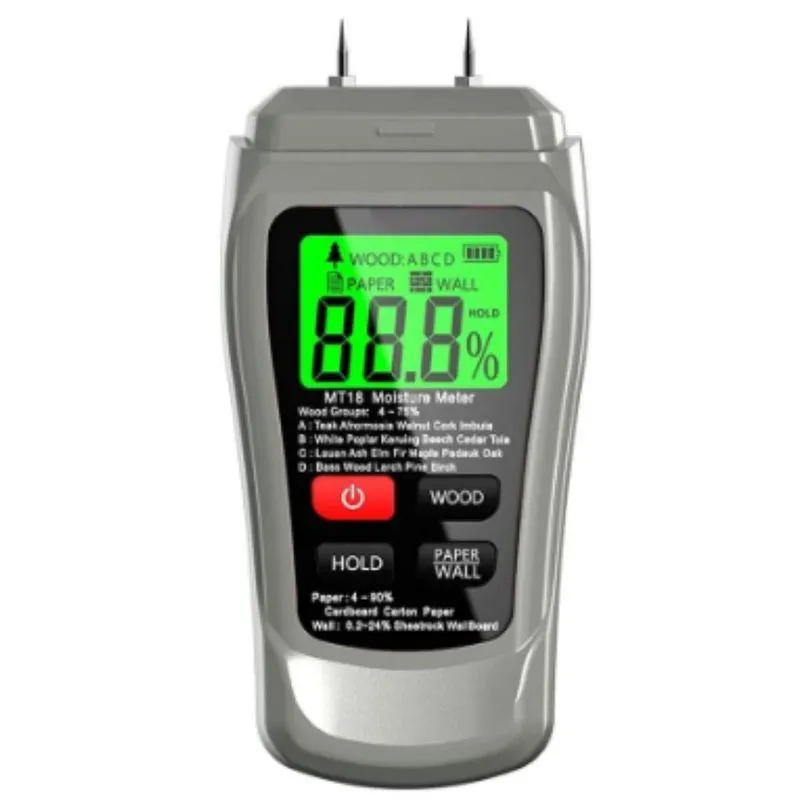 Higrómetro Medidor de Humedad Digital para Madera Concreto Drywall