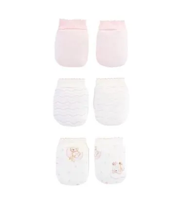 Pack de 3 mitones de 100% Algodón Pima | Colección Sleep Tigh Bear