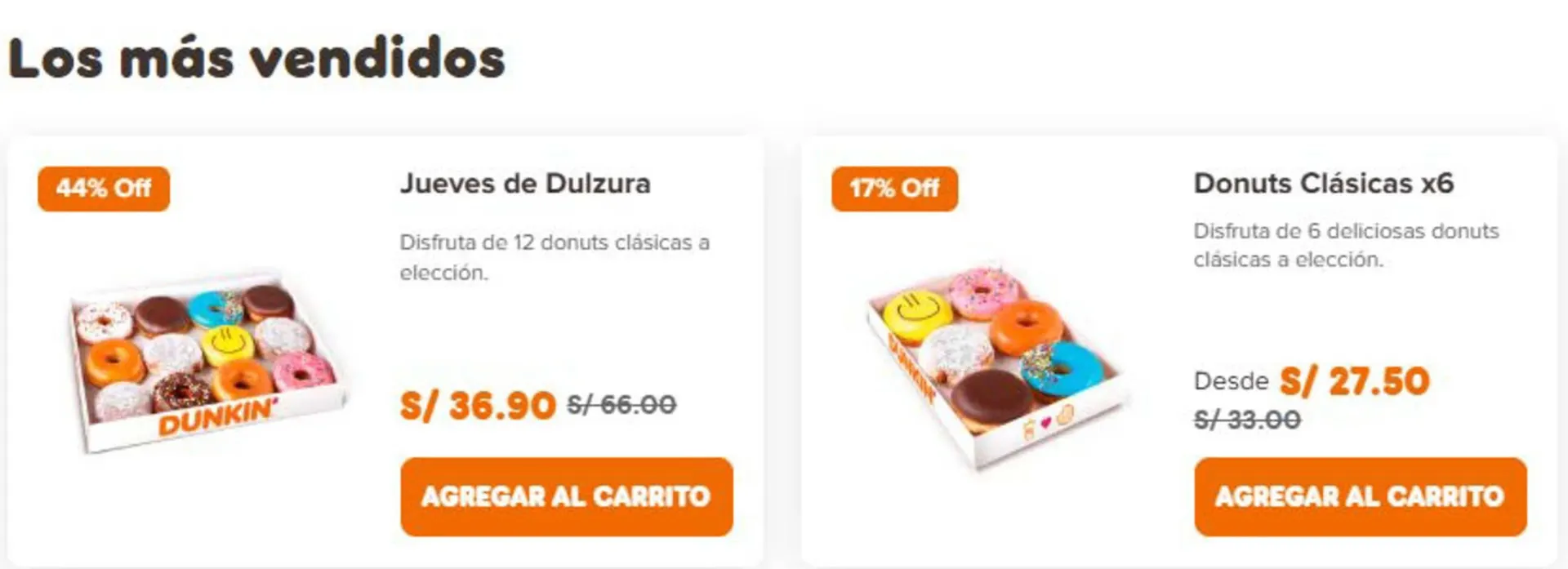 Catálogo Dunkin Donuts - 1