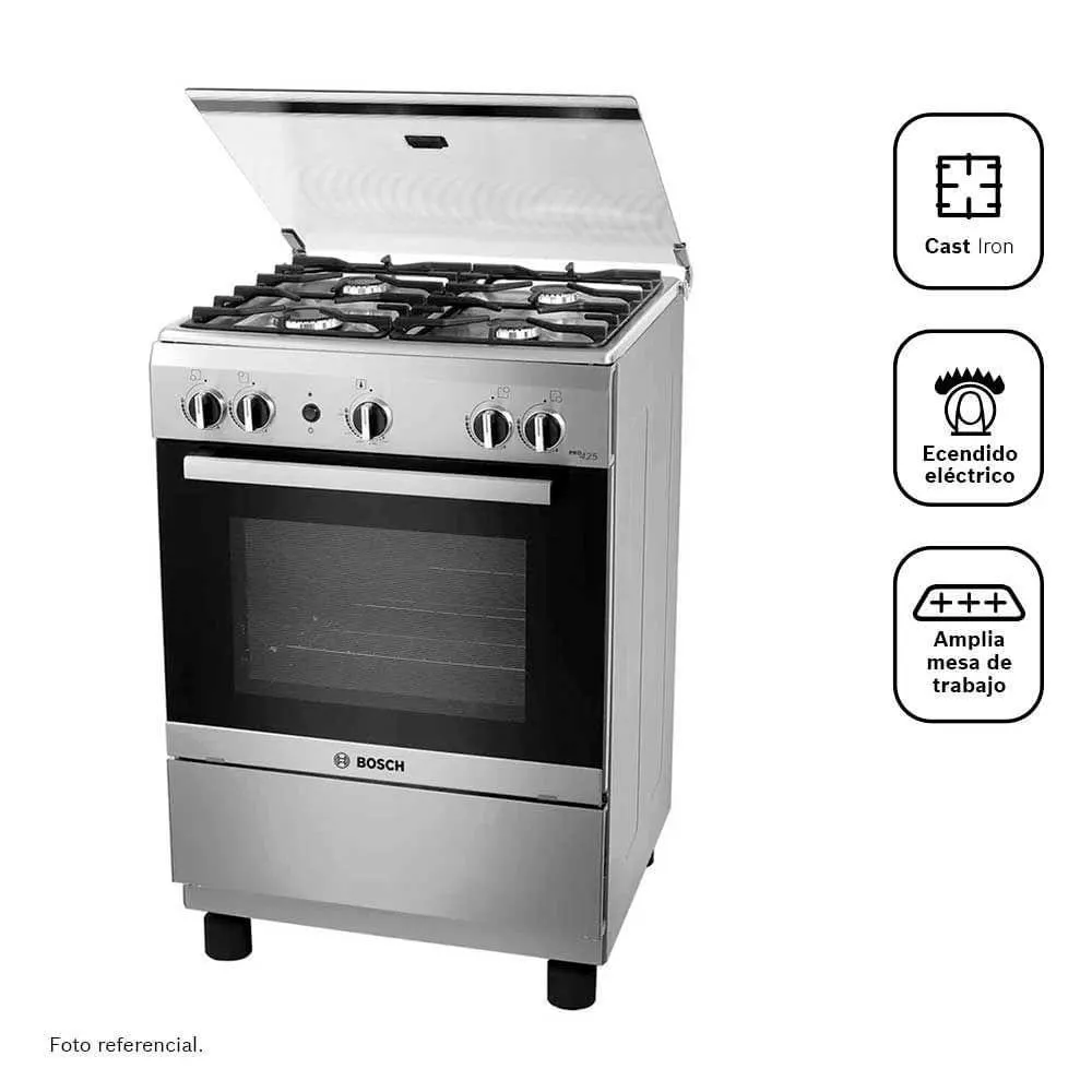 Cocina Pro 425 4 Hornillas Inox