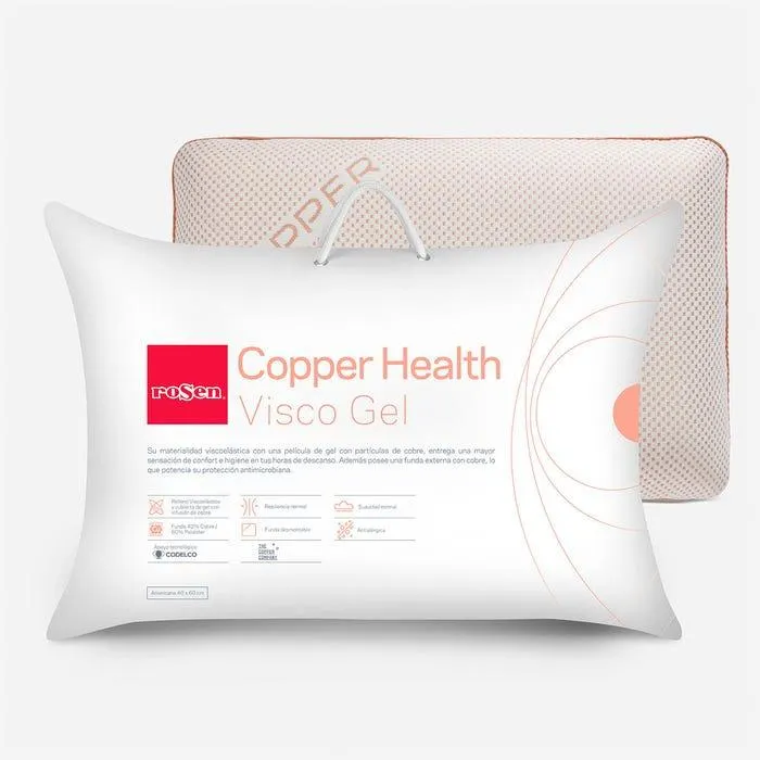 Almohada Viscogel Copper Health