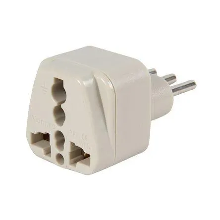 Adaptador universal 3 línea 10a-250v Wonpro