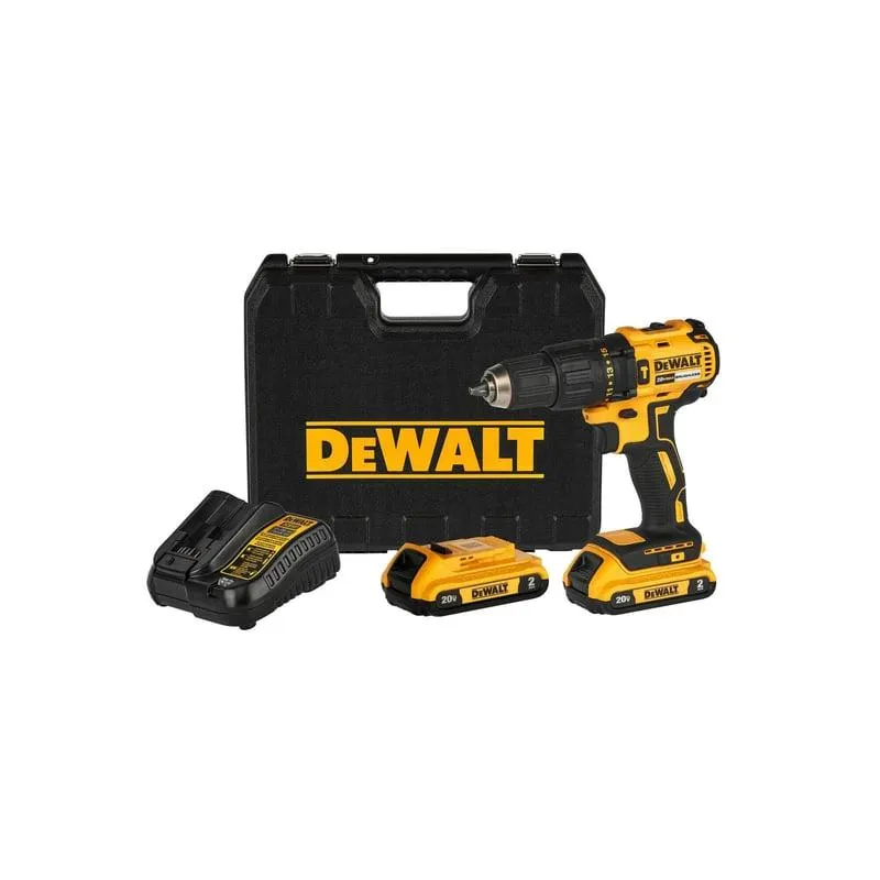 Taladro Percutor Inalambrico 1/2" 20V BRUSHLESS DCD7781D2 + 2 Baterías + Cargador + Maletín Dewalt