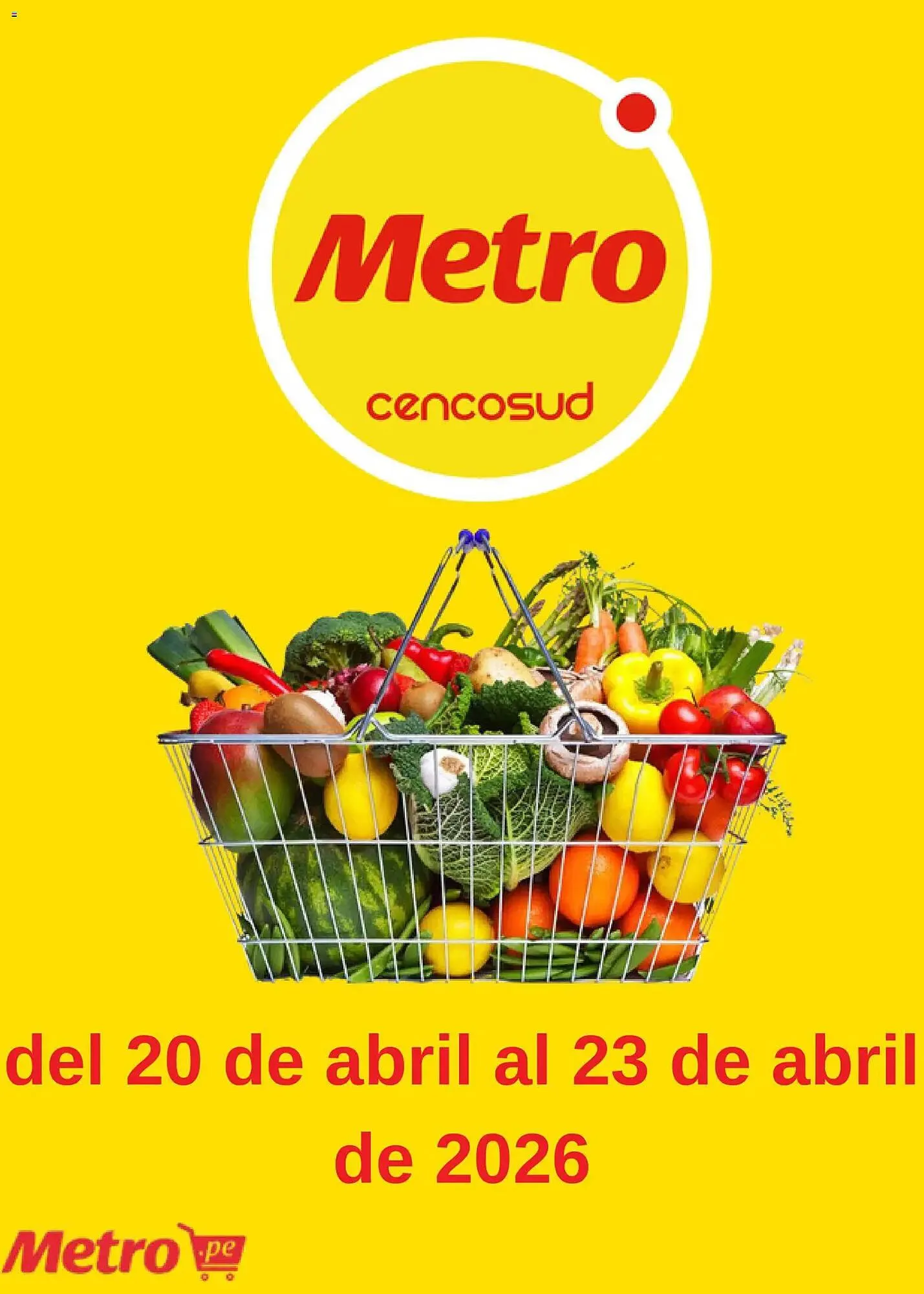 Catalogo de Catálogo Metro 20 de abril al 23 de abril 2026 - Pag 1