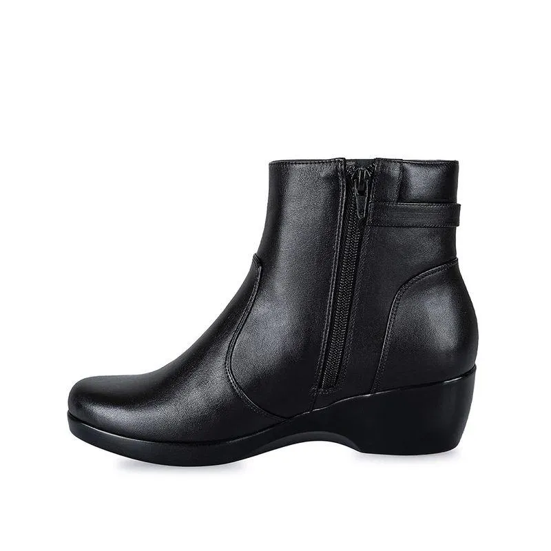 Botin Jodhpur Casual Mujer Cuero Viale Negro