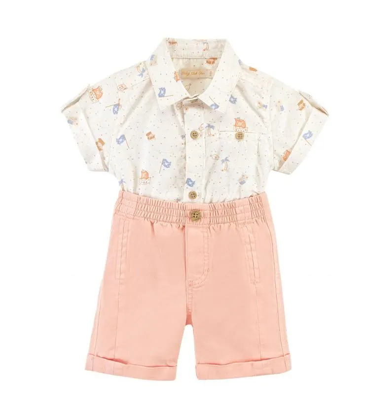 Set Camisa Estampada y Short | Colección Malibu Pira