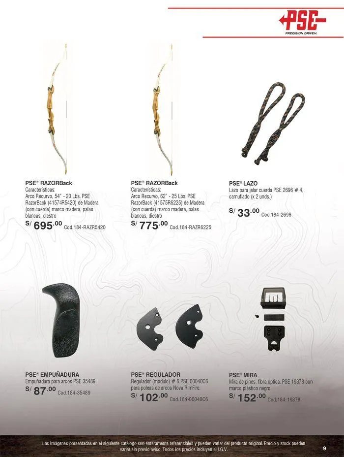 Catalogo de Arquería 9 de mayo al 31 de diciembre 2024 - Pag 9