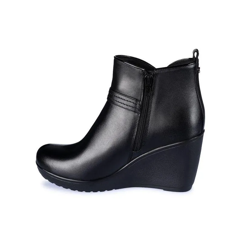 Botin Jodhpur Casual Mujer Cuero Viale Negro