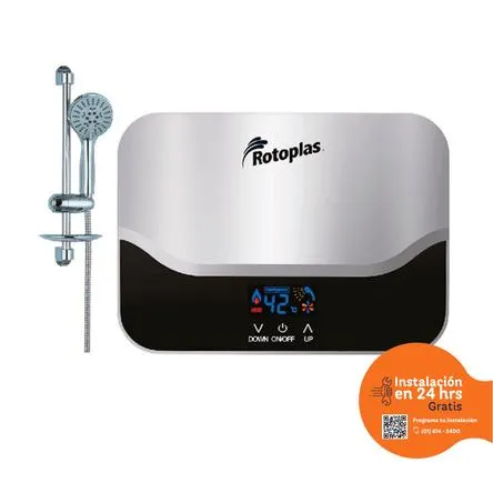 Rapiducha Eléctrica Rotoplas Prisma 5500W Gris