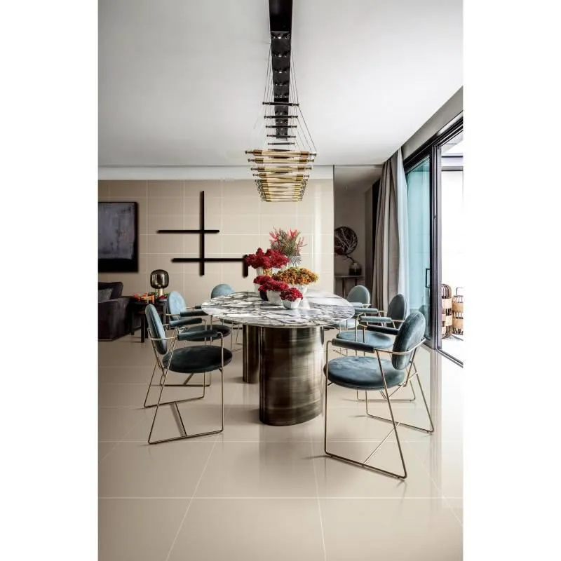 Porcelanato Liso Beige 60cm x 60cm 1.44 m2 para piso o pared