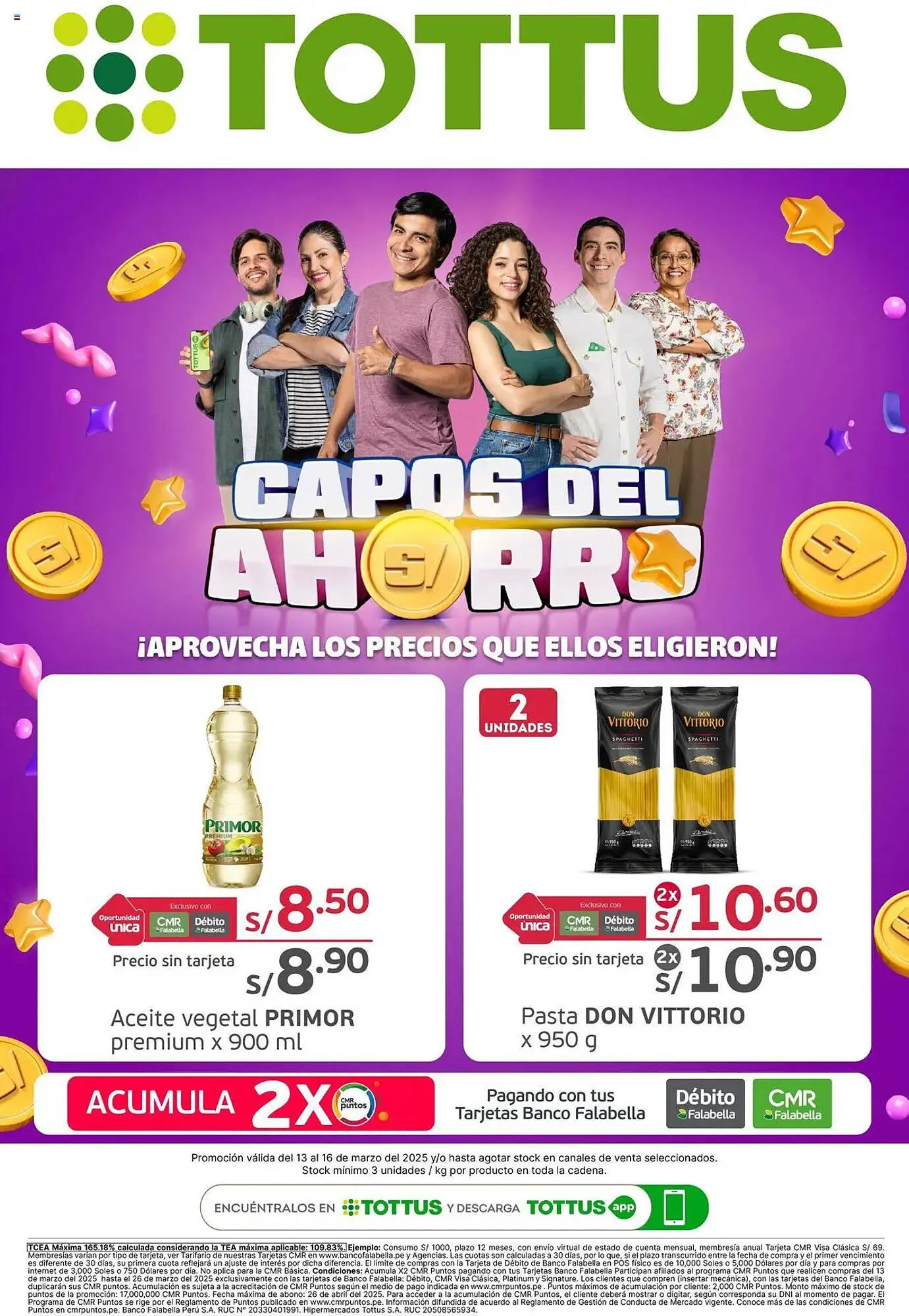 Catalogo de Catálogo Tottus 13 de marzo al 31 de marzo 2025 - Pag 1