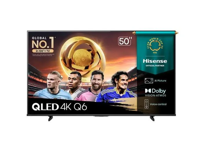Televisor Hisense Smart TV 50" QLED 4K UHD 50Q6QV