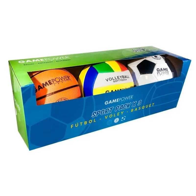 Pack 3 Mini Pelotas para Niños