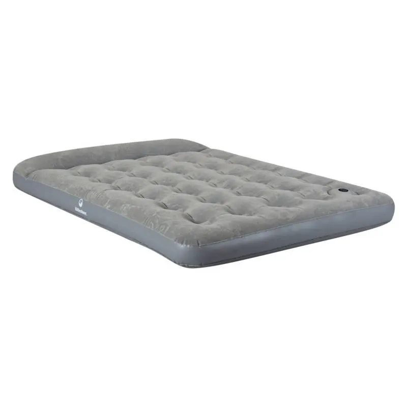 Combo Colchón Inflable 2 Plazas Klimber Gris + Inflador