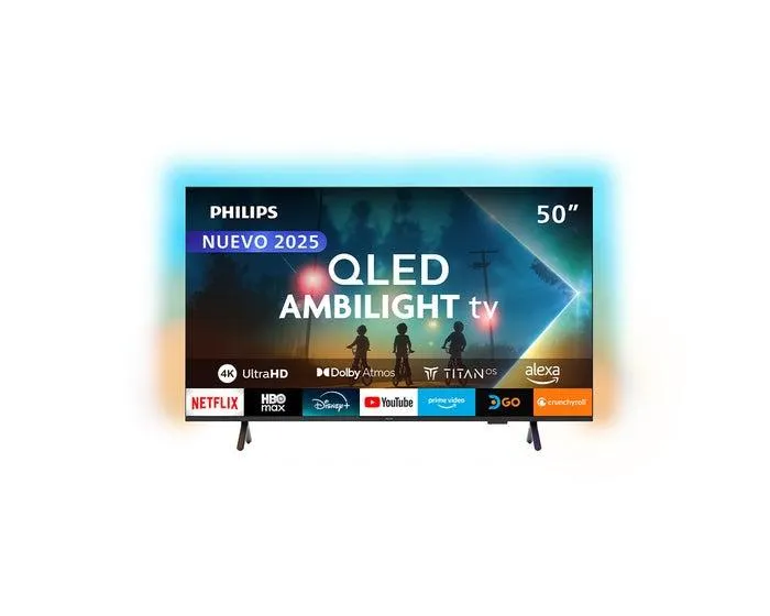 Televisor Philips Smart TV 50" 4K UHD QLED Ambilight 50PUD8250