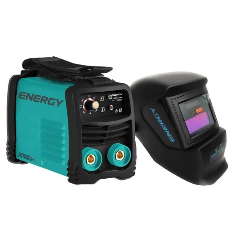 Soldadura Eléctrica Inverter 140A MMA Energy + Máscara Fotosensible Energy
