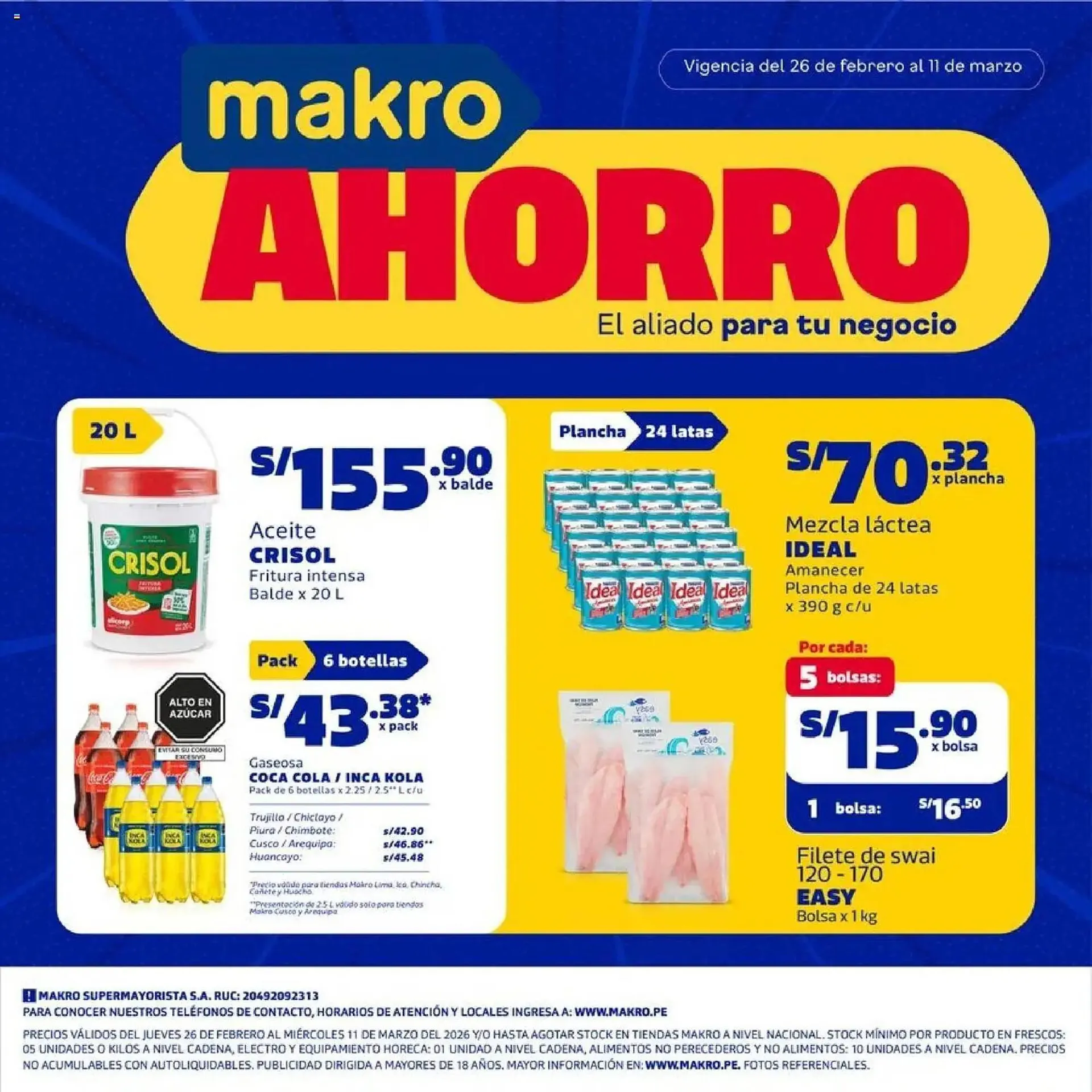 Catalogo de Catálogo Makro 26 de febrero al 11 de marzo 2026 - Pag 1