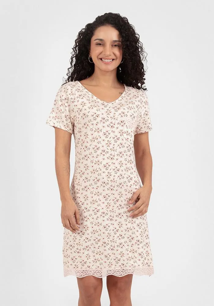 PIJAMA CAMISOLA MUJER VISCOSA ROSADO - 71.954