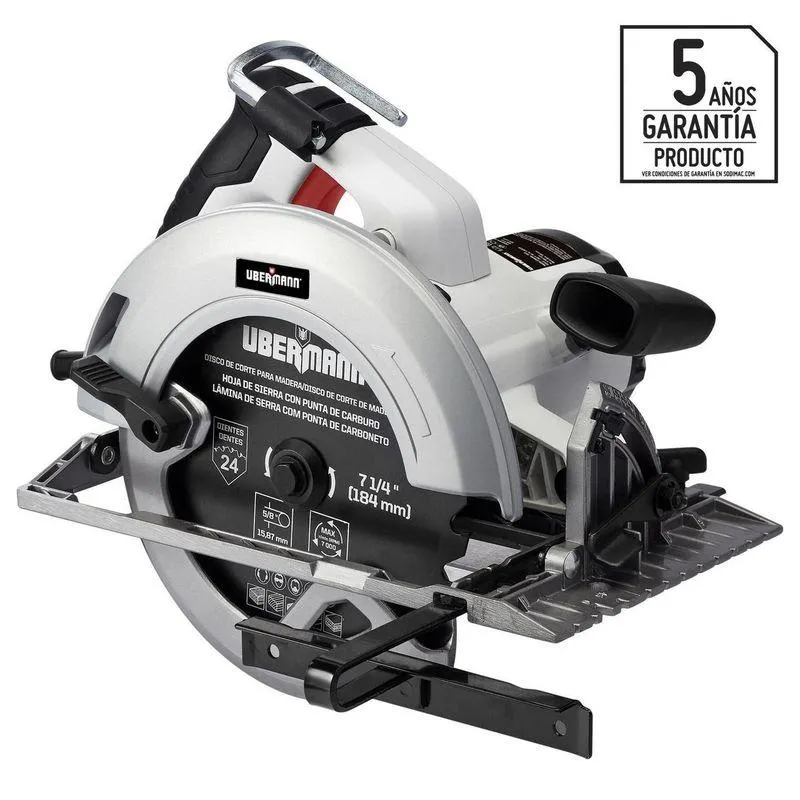 Sierra Circular Eléctrica Ubermann 7 1/4" 1800W