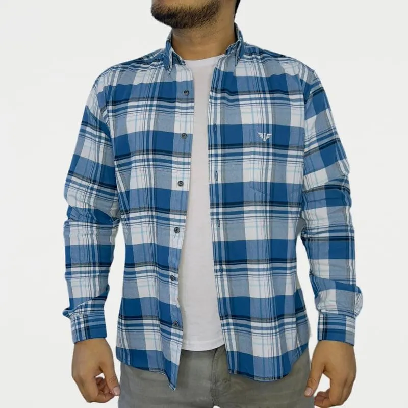 Camisa Villela Cuadros Manga Larga Hombre Isague