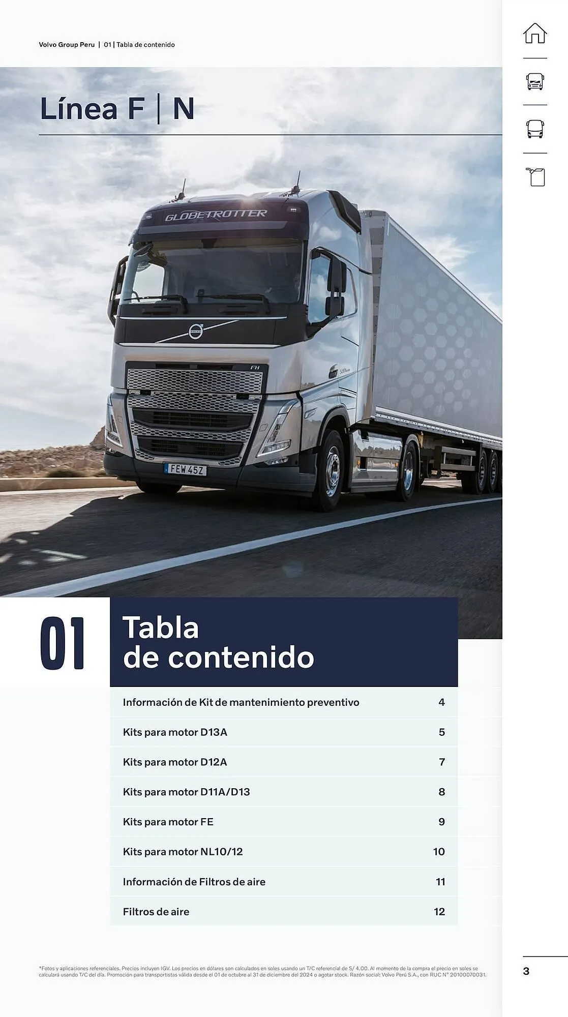 Catalogo de Catálogo Volvo 29 de octubre al 31 de diciembre 2024 - Pag 3