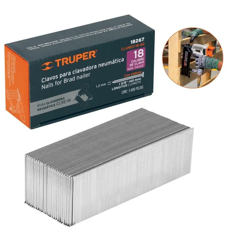 clavos calibre 18, 30mm 40 unidades para Clavadora neumática