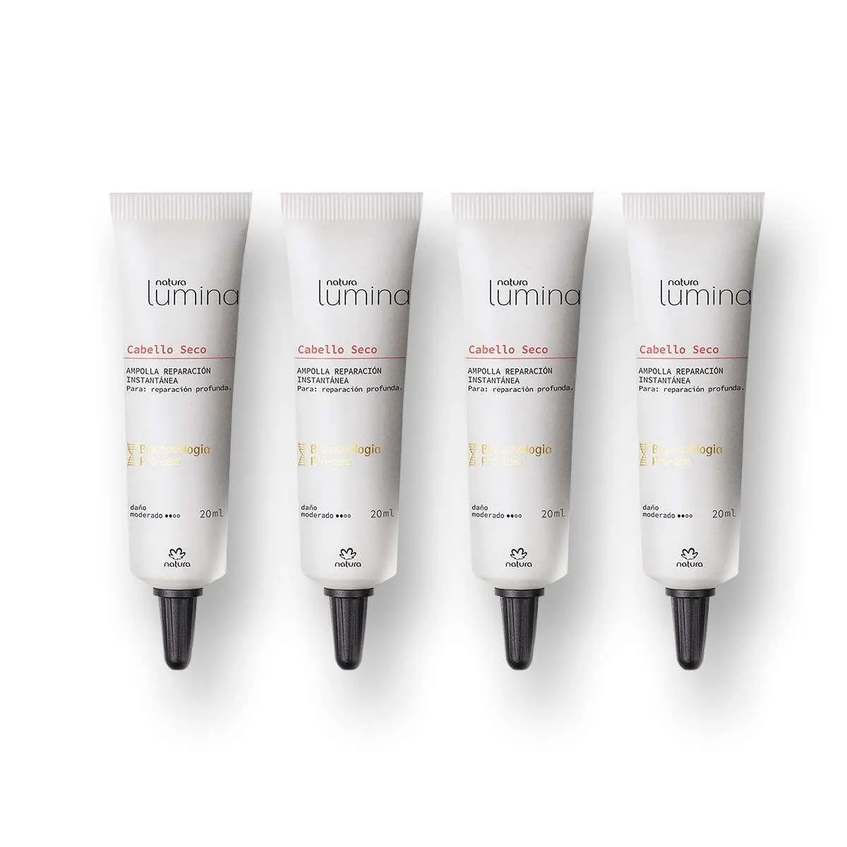 Lumina Ampolla reparación instantánea seco Caja con 4 unidades de 20 ml c/u