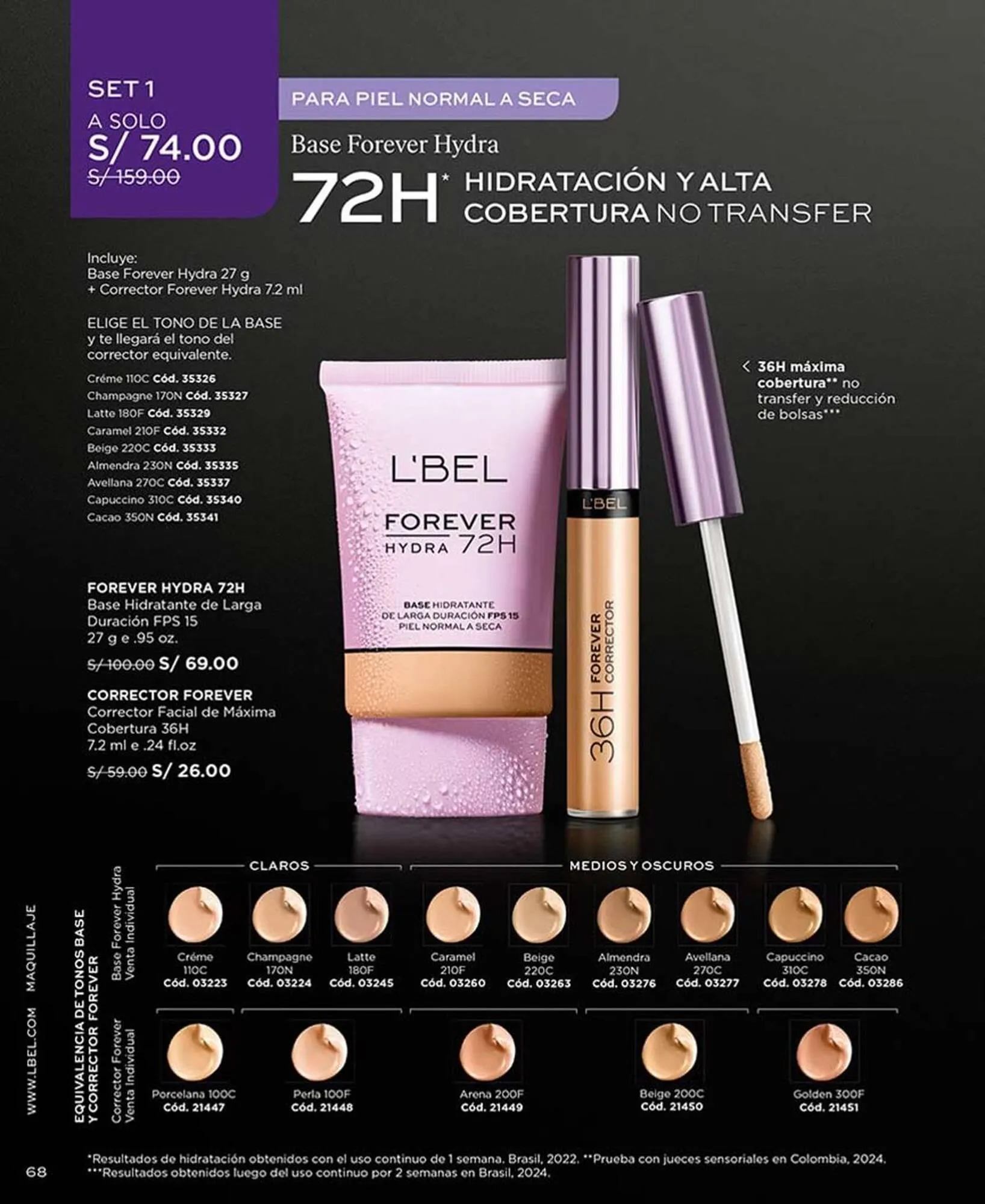 Catalogo de Catálogo L'Bel 8 de enero al 1 de marzo 2025 - Pag 68