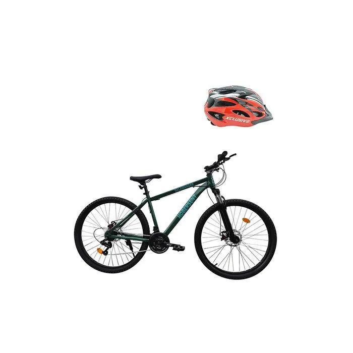 Bicicleta Aro 27 VE Xclusive HOBERSENT + Casco MTB Rojo L