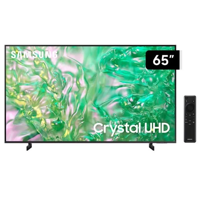 TV Samsung 65" LED Crystal 4K UHD Tizen DU8000 (2024)
