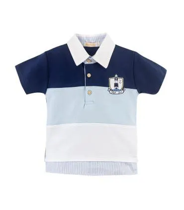 Polo Cuello Box Estampado | Colección Altamar