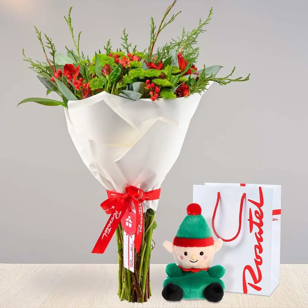 Ramo y Peluche Navideño