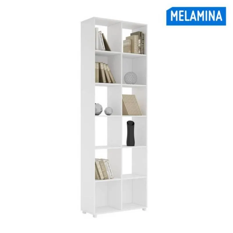 Estante Librero 6 Niveles Blanco