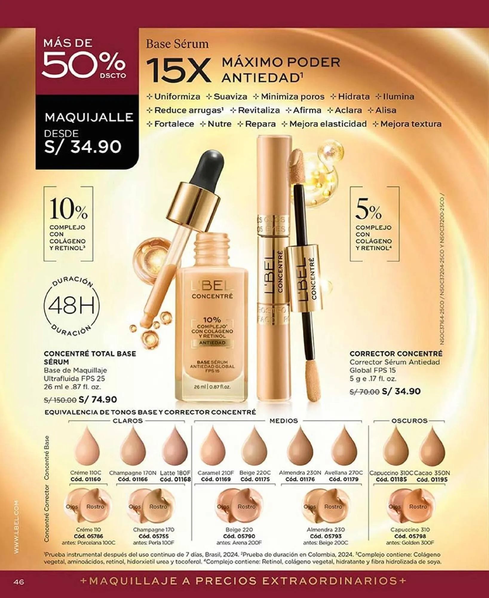 Catalogo de Catálogo L'Bel 17 de setiembre al 31 de octubre 2025 - Pag 46