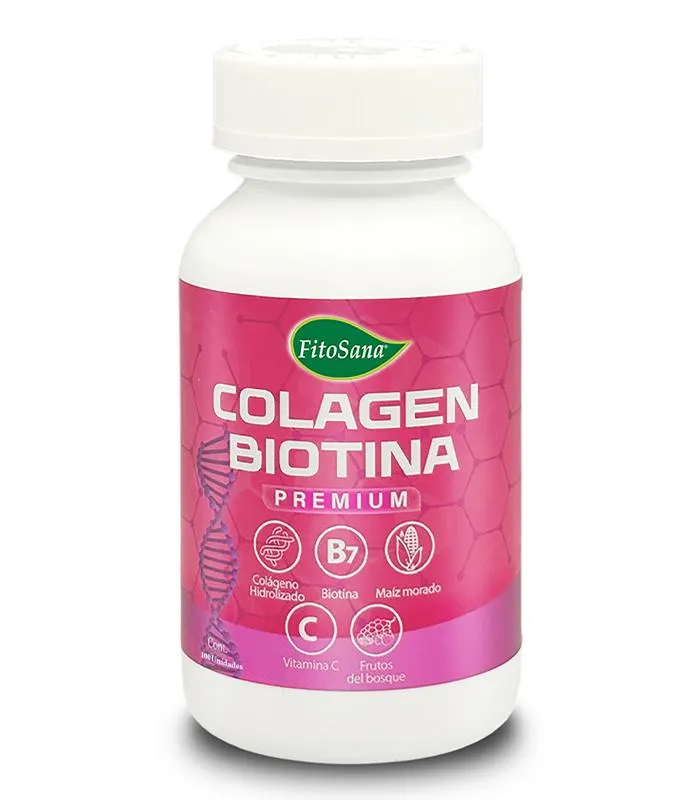 Frasco Colagen Biotina Premium - 100unid
