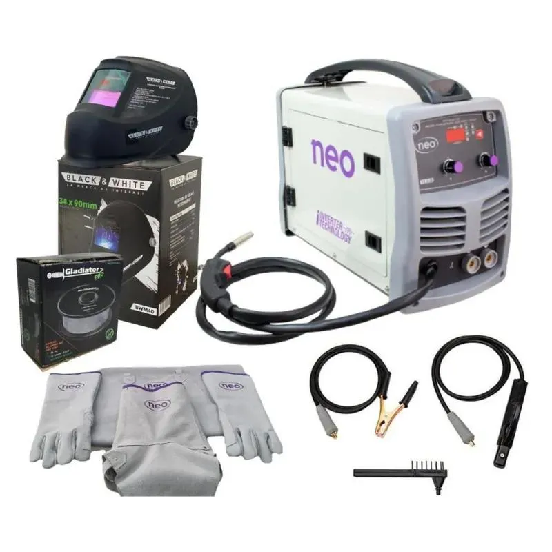 Soldadora Eléctrica Inverter 160A Multifunción 3 en 1 MIG/MMA/TIG Neo