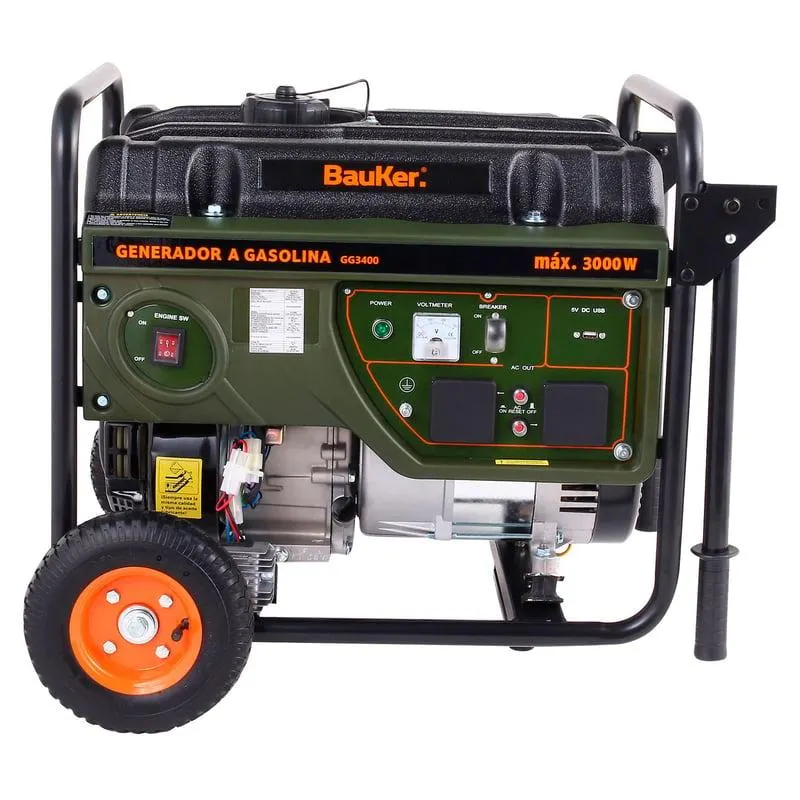 Generador a Gasolina 3300W Bauker