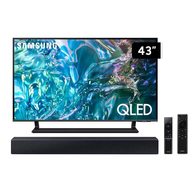 Pack Samsung: Smart TV 43" QLED Q65D (2024) + Soundbar 2 HW-C400