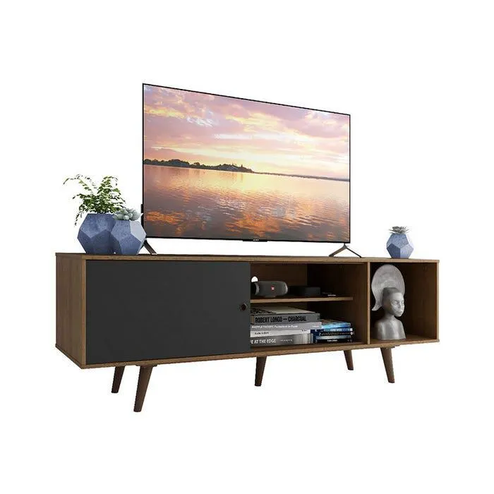 Mesa de TV Madesa Capri 65" Rustic y Negro
