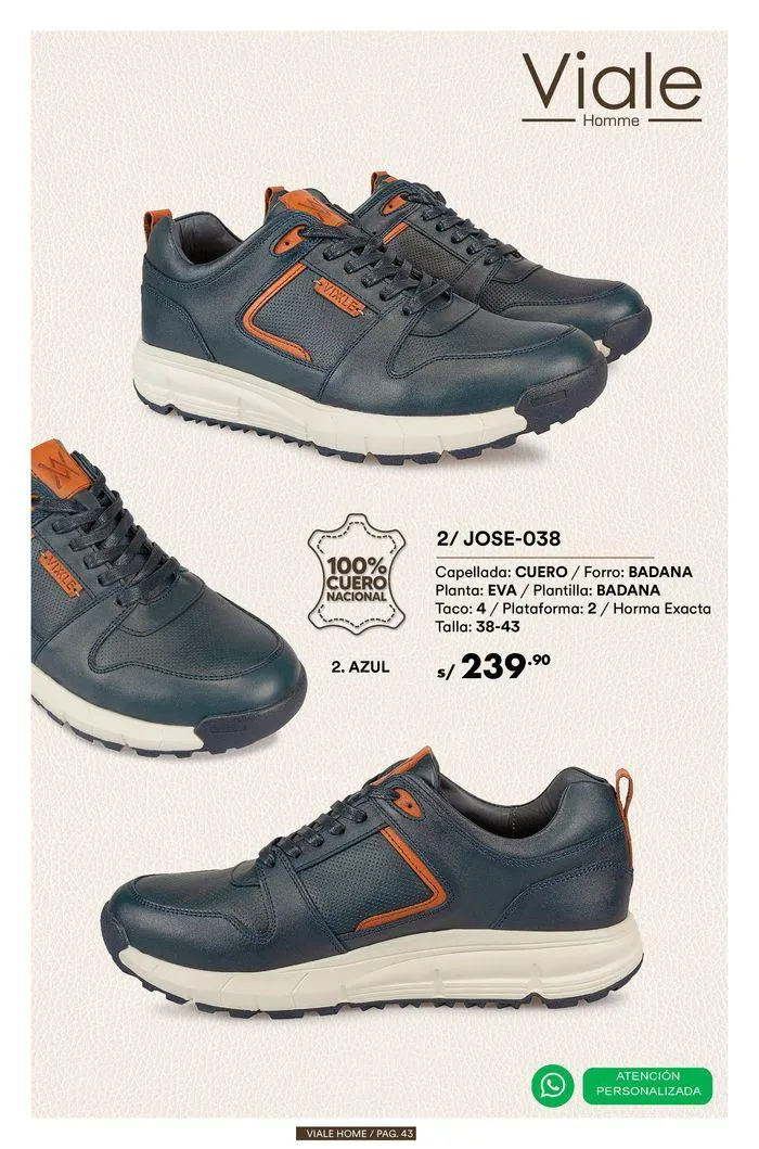 Catalogo de Calzados de Caballeros 11 de julio al 31 de julio 2024 - Pag 43