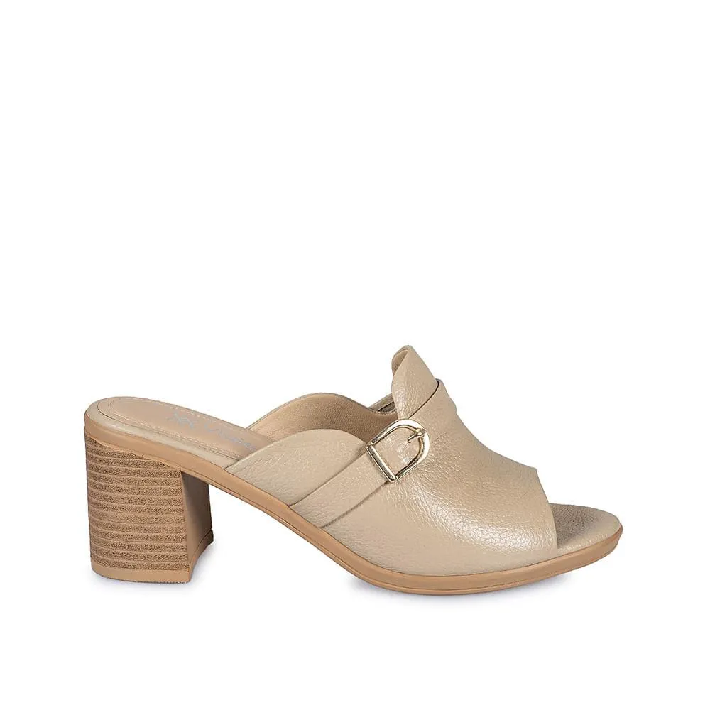 Sandalia Sueco Casual LINDA-2403 Pele Viale Cuero