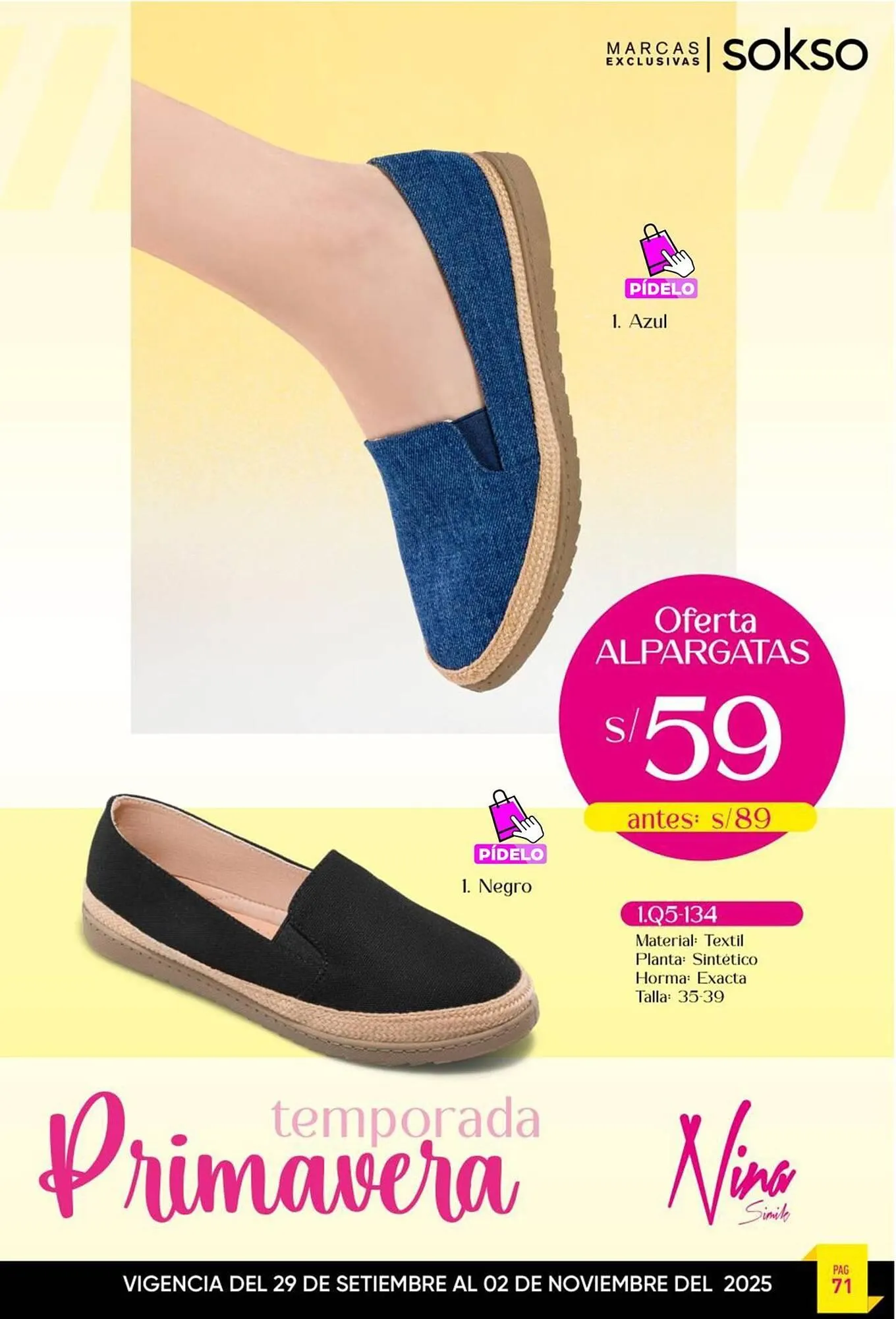 Catalogo de Catálogo Sokso 25 de setiembre al 2 de noviembre 2025 - Pag 71
